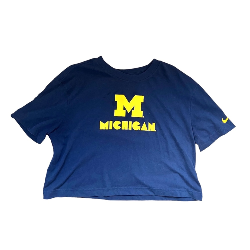 Nike University of Michigan Cropped Tee